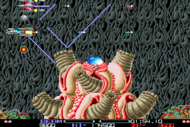 Two players against the stage 2 boss